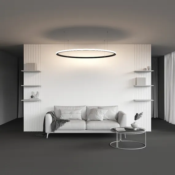 Радиусный профиль 35x35 D1500мм внешний 1/4 круга черный Led Strip alm-3535r-b-ex-90°-1.5m