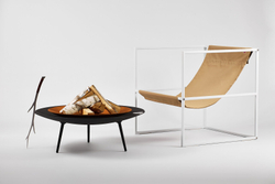 Уличное кресло TESS Outdoor Chair white / taupe textile (Up!Flame)