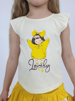 02-136-5 Комплект для девочки (фуфайка+ юбка)