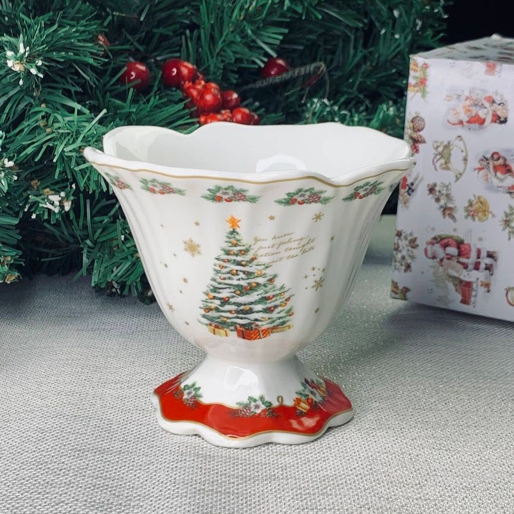 Lenardi 205-298 Креманка 250 мл НОВЫЙ ГОД в под.уп.(х24)Фарфор