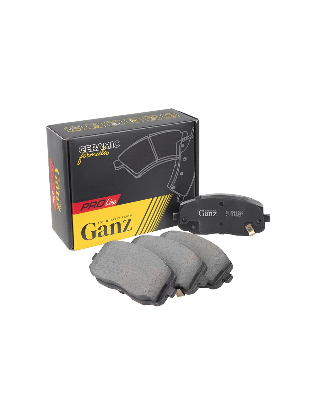 Колодки передние PRO-Line Ceramic KIA PICANTO GANZ GIJ09120C