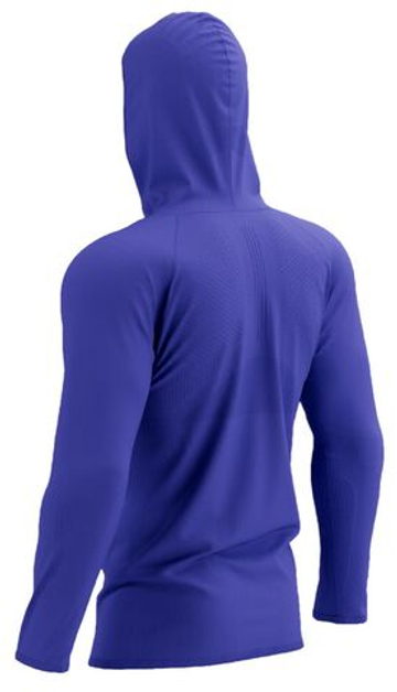 Мужская теннисная кофта Compressport 3D Thermo Seamless Zip - небесный