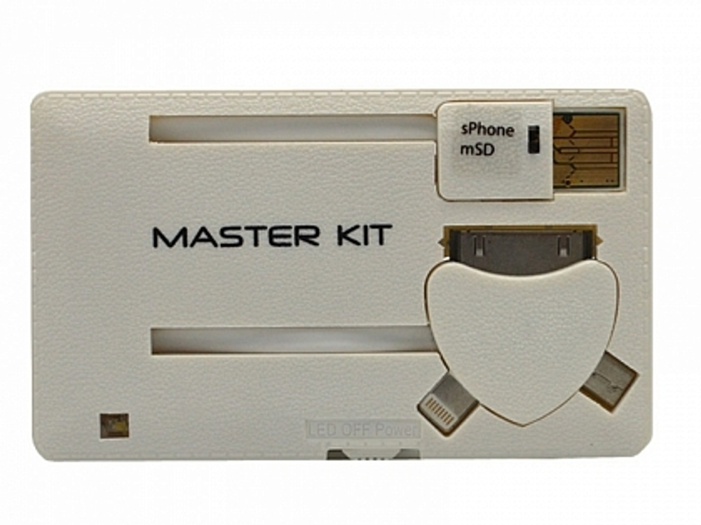 Подзарядка для смартфона Power–флешка 8 Гб, цвет белый MT1099 White