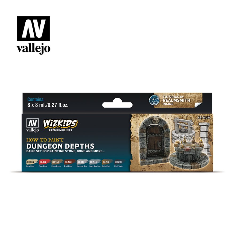 Wizkids premium set by vallejo: dungeon depths