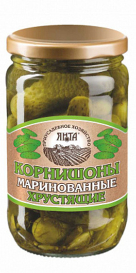 Корнишоны маринованные хрустящие 350