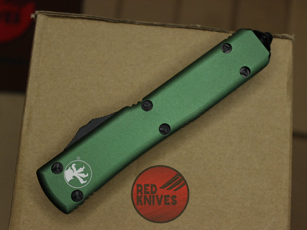 Нож Microtech Ultratech Standard S/E A+++ - зеленая рукоять, черный клинок