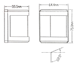 Навигационный огонь светодиодный зеленый, черный корпус (10269211)