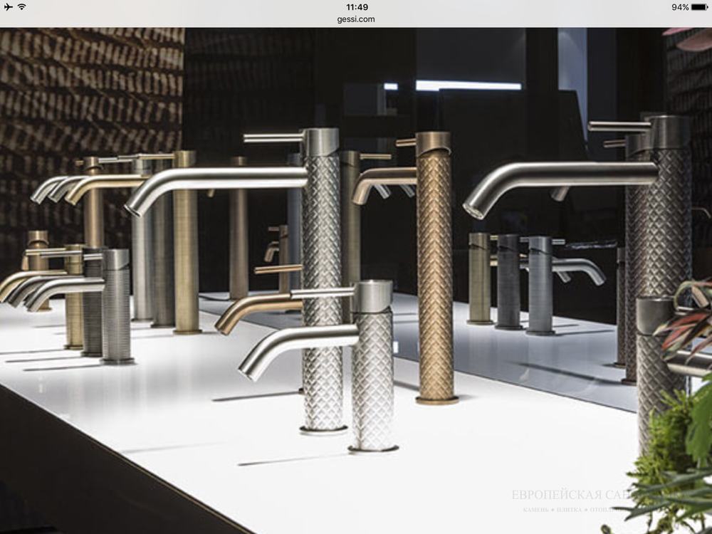 Смеситель для раковины Gessi316 Flessa, высокий, с длинным изливом, без донного клапана, цвет Black Metal Brushed PVD