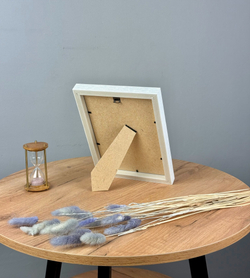 Фоторамка пластиковая 15х21 см, белый, фактура дерево, арт. 1521.628057