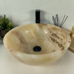 Раковина из оникса Bowl Yellow BO-64539 45*45*17 0199
