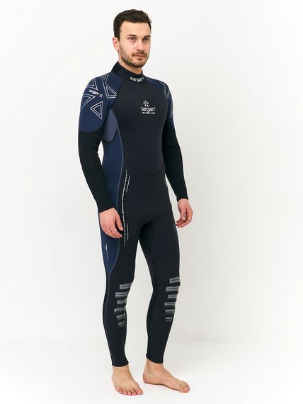 Гидрокостюм Sargan Nero 2.0 Long men 2 мм черный/темно-синий