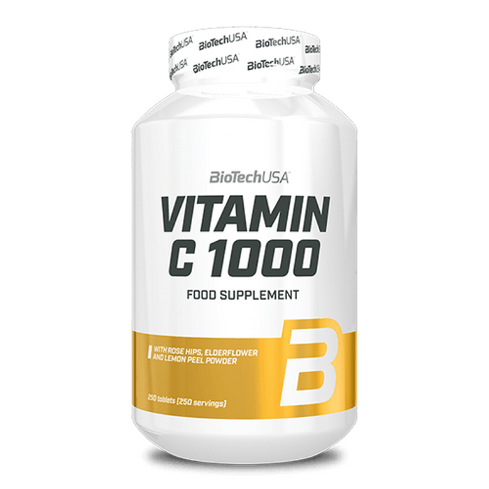 Витамин С 1000, Vitamin C 1000, BioTechUSA, 250 таблеток