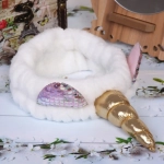 Повязка на голову «Кокетка - Единорожек», цвет белый, 20*6см (упаковка белый ZIP пакет)