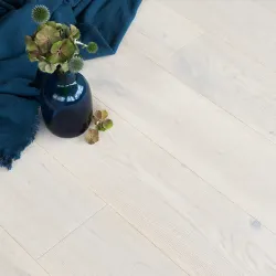 Инженерный паркет Coswick Дуб Кристально Белый (Crystal White) Шелковое масло ультраматовое