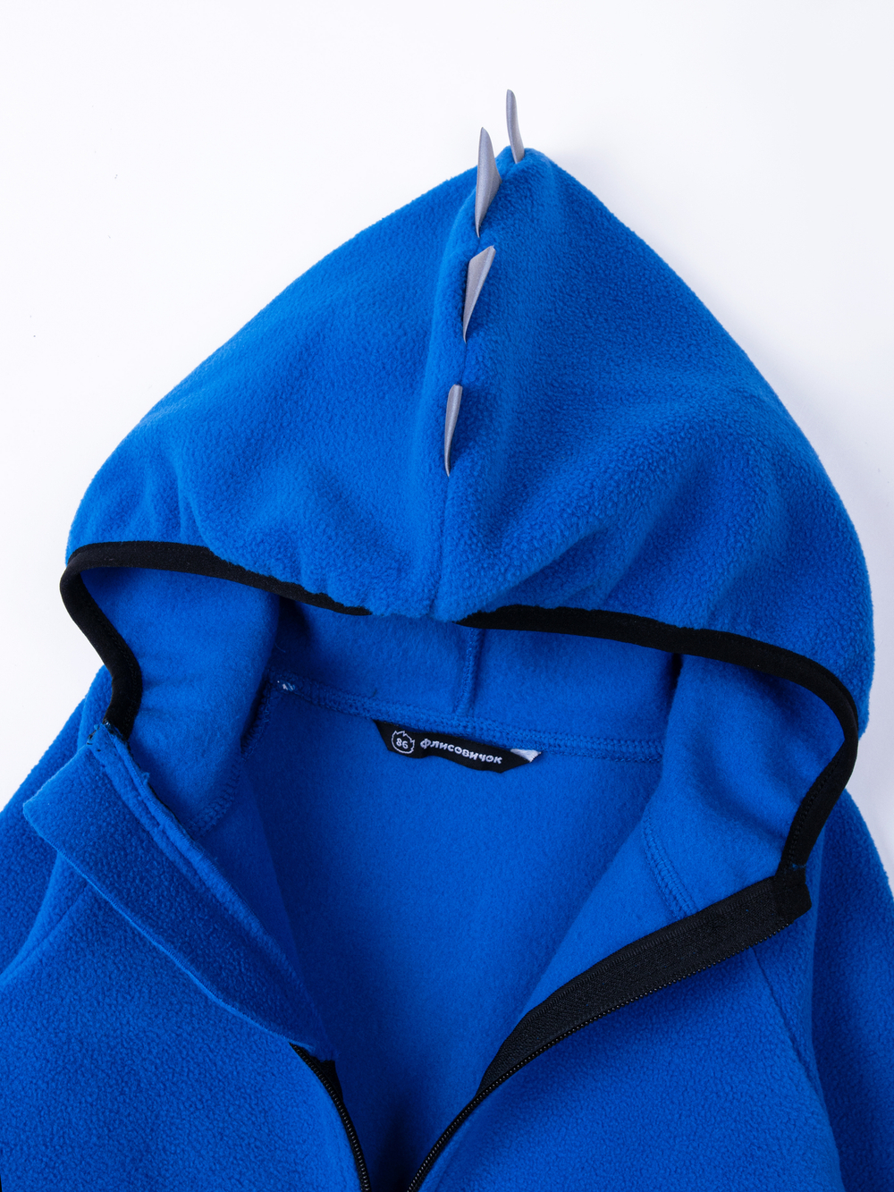 Толстовка флисовая "Дино" синий