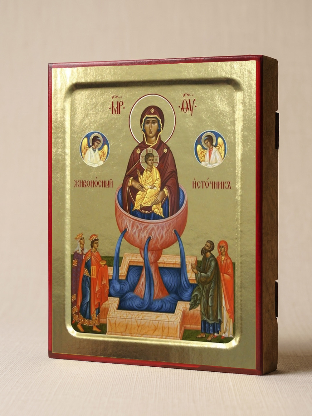 Икона Пресвятой Богородицы, Живоносный Источник на дереве: 125 х 160 (Синопсисъ)