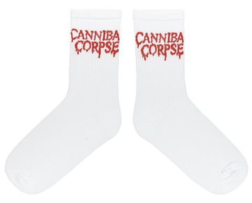 Носки Cannibal Corpse надпись белые (2003)