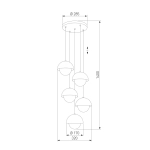 Подвесная люстра TK Lighting BONO 10214 Bono