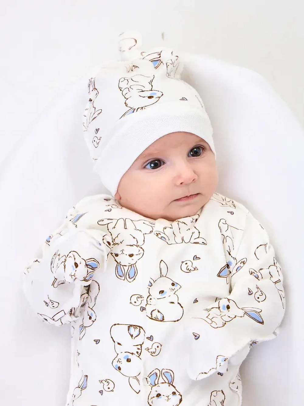 Комбинезон для новорожденного швы наружу