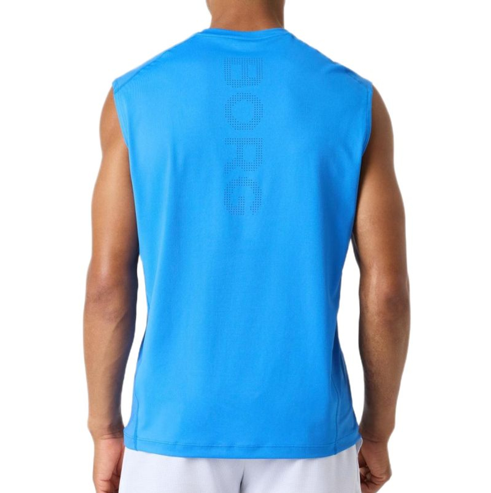 Мужская теннисная футболка Björn Borg Ace Mesh Panel - palace blue