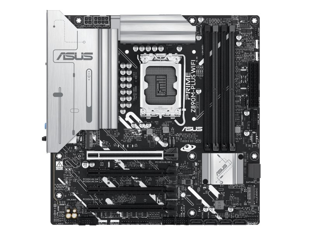 Материнская плата Asus Prime Z890m-plus Wifi, Socket LGA 1851, Intel Z890, mATX, RTL [90MB1J80-M0EAY0]
