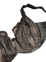 Бюстгальтер plus size на косточках с кружевными мягкими чашками (Размер: 80I) (Цвет: черный)