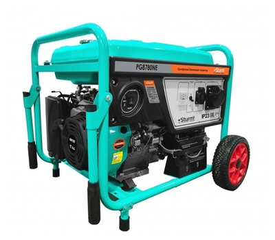 Бензиновая PG8780NE электростанция Sturm 8000 BA, AVR (Авто. Рег.Напр) эл/ручн старт,7.5кВА,520г/квт