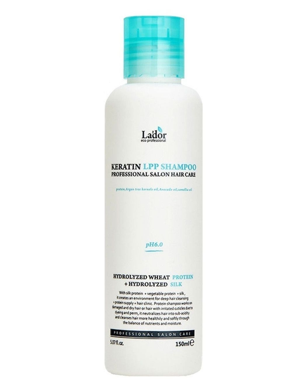 LADOR Профессиональный шампунь с кератином Keratin LPP Shampoo 530 ml\150 ml