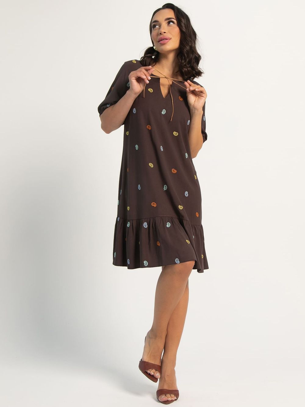 Платье Вечер в провансе (шоколадное) П15982-9М LT Collection