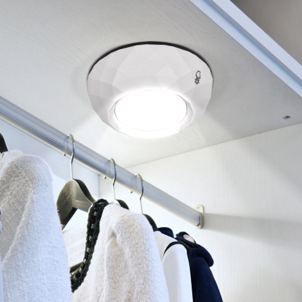 Светодиодный фонарь подсветка ЭРА Пушлайт SB-508 Луна с сенсорным выключателем и самоклеящейся поверхностью LM | Подсветка, пушлайты