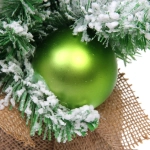 Елка декоративная «Нежность» 60 см, ПВХ с белым напылением (68 веток), Салатовый