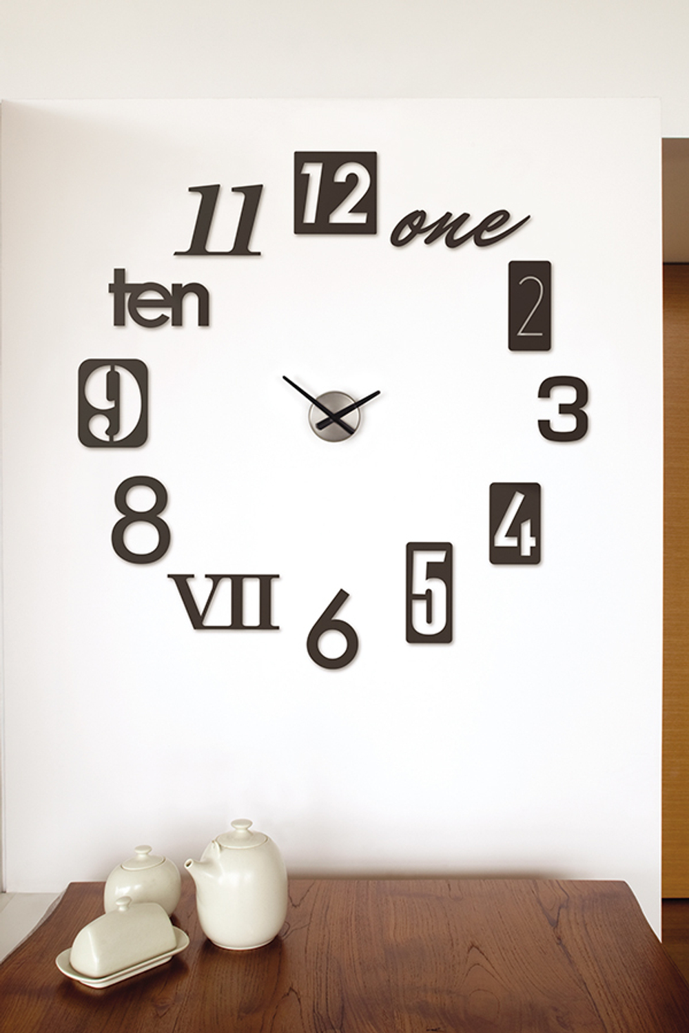 Часы настенные numbra черные