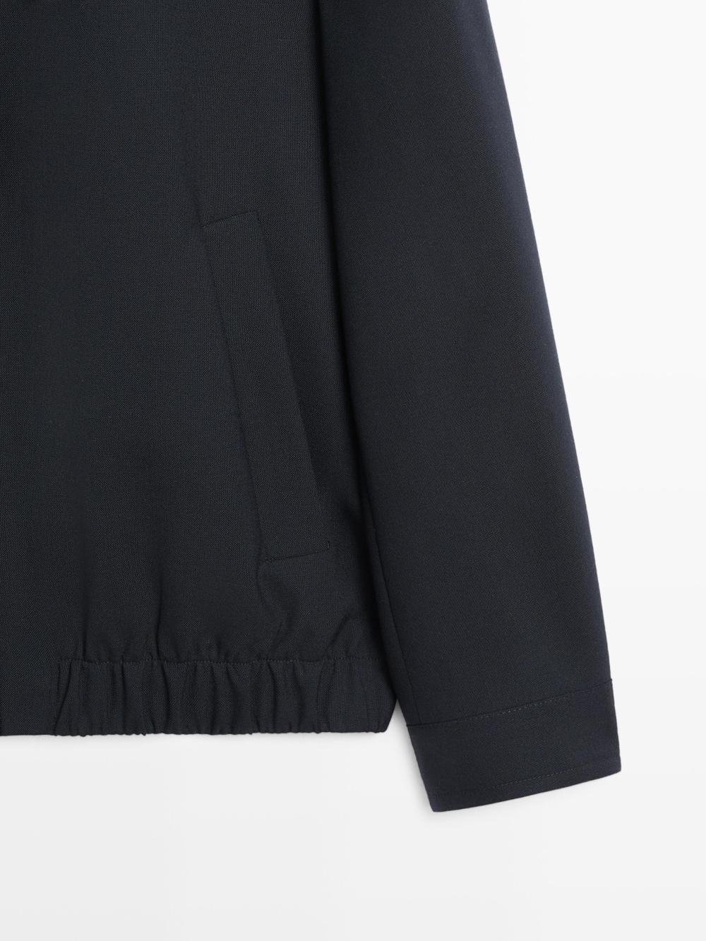 Massimo Dutti Куртка из шерсти, темно-синий