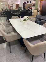 Стол DT-2017 белая керамика MR35 (180)