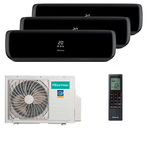 Мультисплит система на 3 комнаты Hisense AMS-09UW4RVETG00(B) x 2 + AMS-12UW4RVETG00(B) / AMW3-24U4RJC — (4)