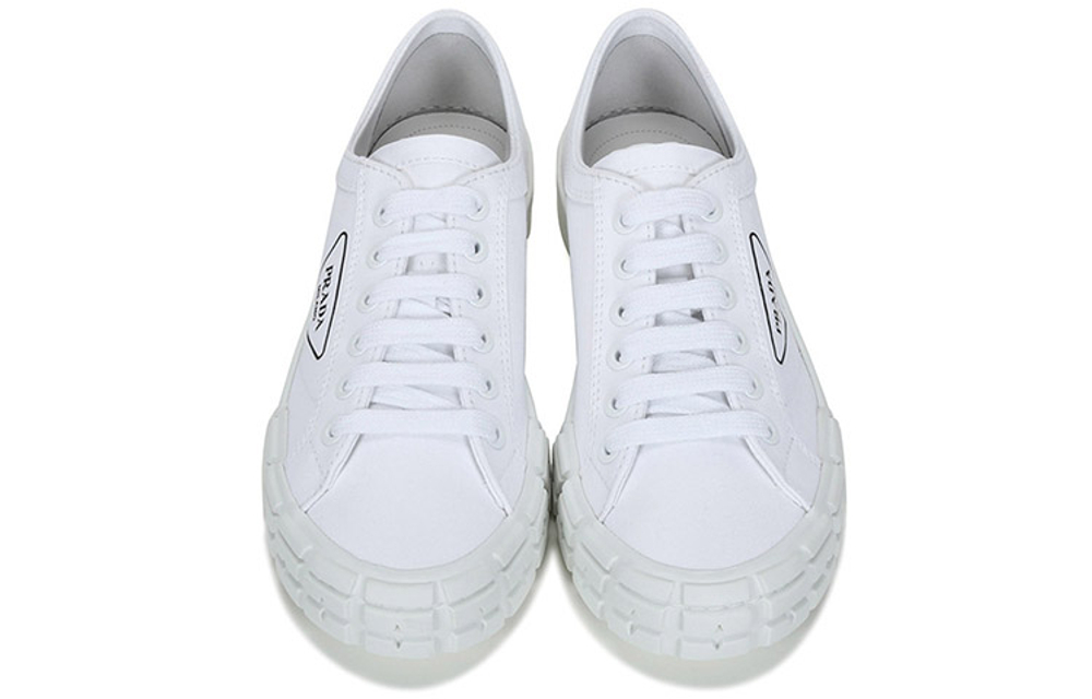 PRADA Low top Canvas Shoes Men"s White