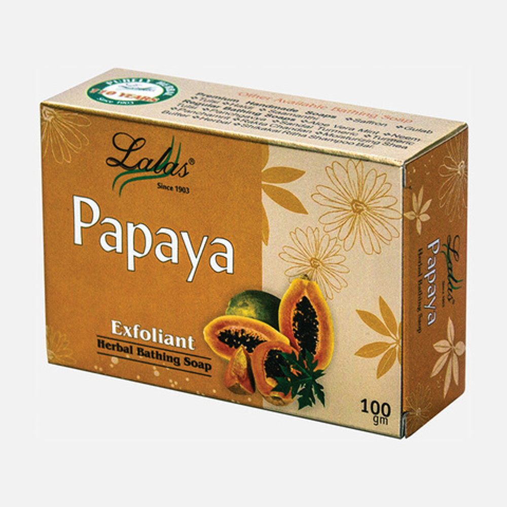 Мыло Lalas Papaya Папайя, 100 гр.
