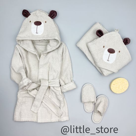 Банный комплект "Медвежонок" песочный