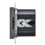 BRITE Розетка USB A+C 45Вт высокоскоростная зарядка РЮ11-2-БрГ графит IEK