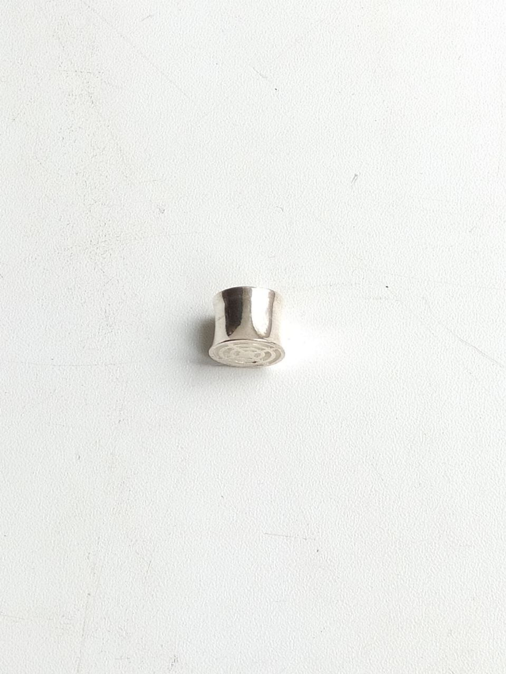 Плага для уха серебряная "Мишень", D 13 мм