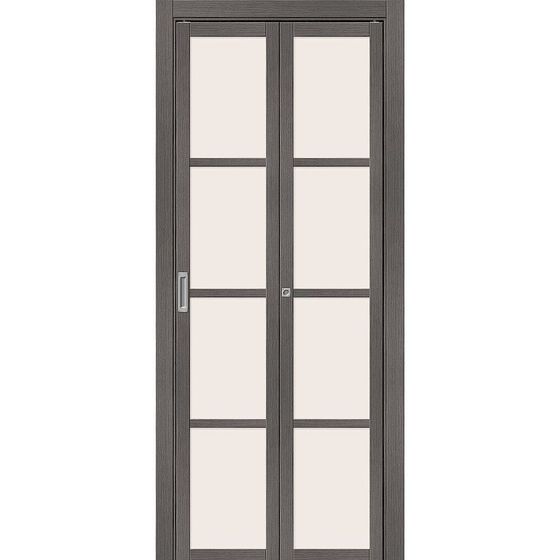 Купить Складная дверь книжка Твигги-11.3 Grey Melinga остеклённая