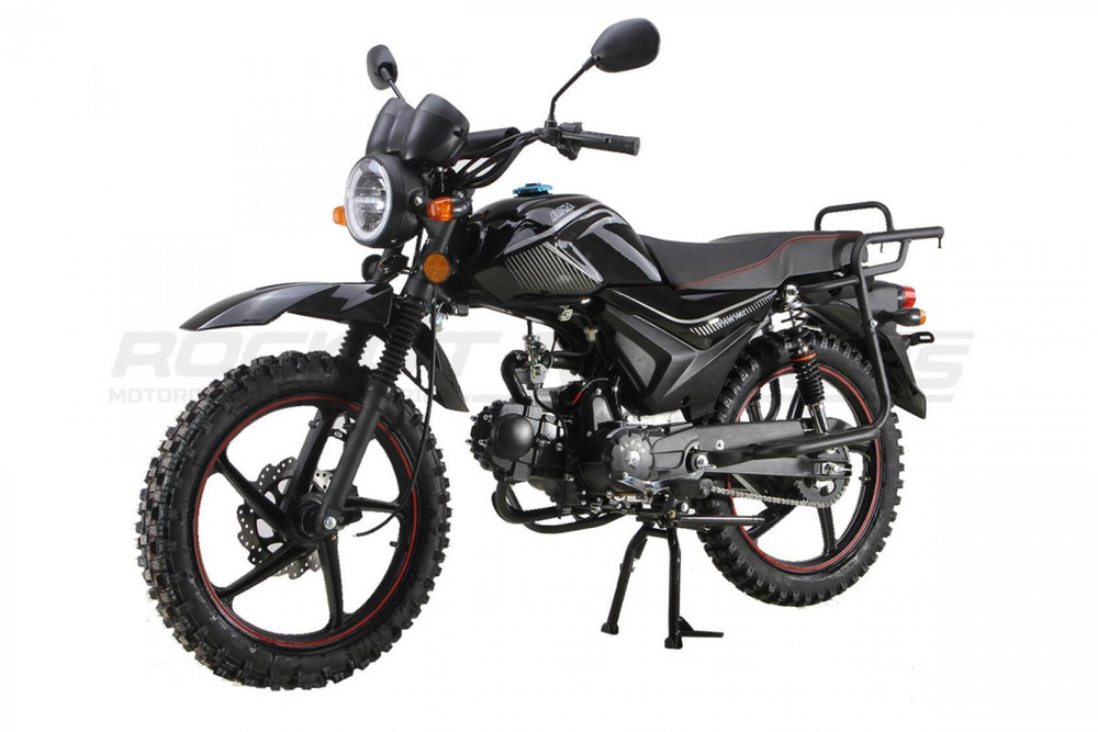 Мопед ROCKOT ALPHA OFFROAD M-11 LUX+ (LED) (черный глянцевый)