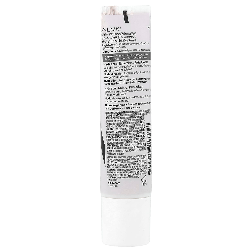 Almay, Skin Perfecting Hydrating Tint™, оттенок 110 Buff, 28 мл (0,94 жидк. унции)
