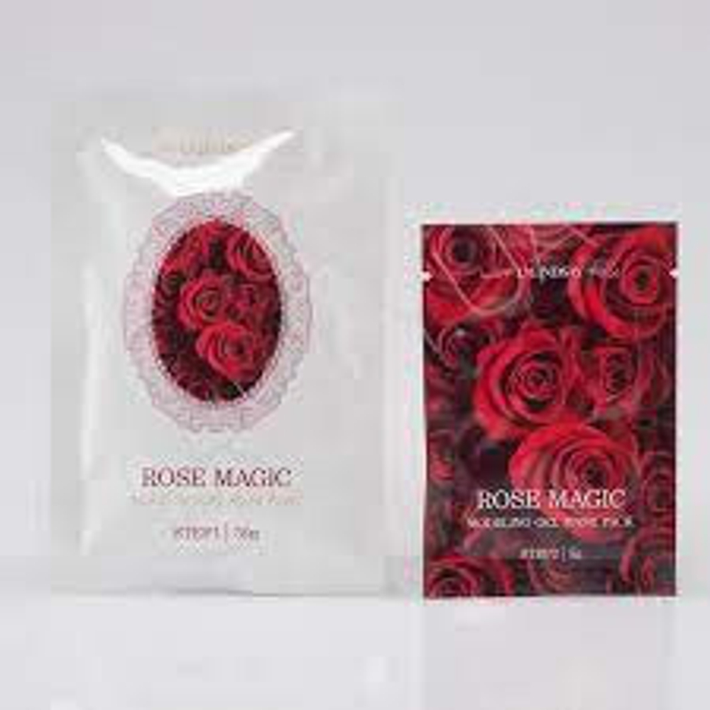 Маска альгинатная гелевая моделирующая с розой Lindsay Rose Magic Modeling Gel Mask Pack, 50г+5г