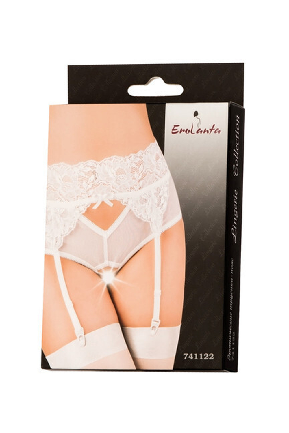 Эротический трусики-пояс с высокой посадкой (46-48) (Цвет: белый)