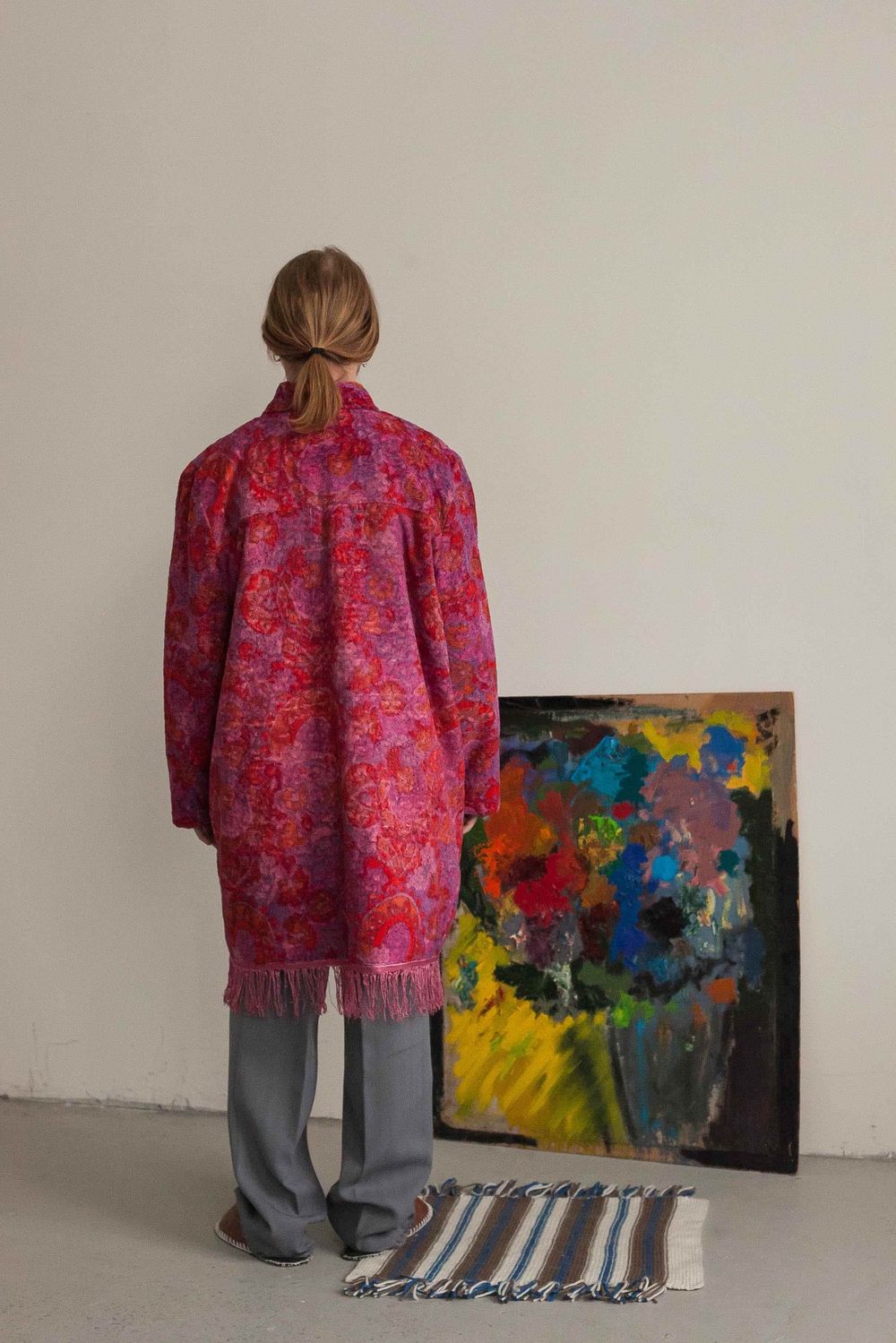 Пальто Soeurs Purple Plush Coat