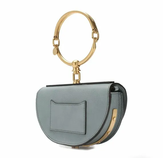 Сумка Chloé Nile Minaudiere голубой