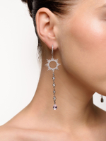 Серьги "Sun long Pink Blue"