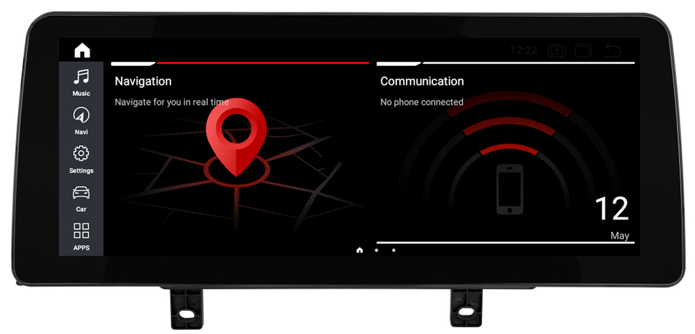 Магнитола для BMW X5 (E70), X6 (E71) 2009-2014 CIC - Radiola RDL-1225 монитор 12.3" на Android 13, 8Гб+128Гб, CarPlay, 4G SIM-слот