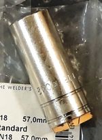 145.0042 Газовое сопло цилиндрическое D18,0/57,0 Abicor Binzel